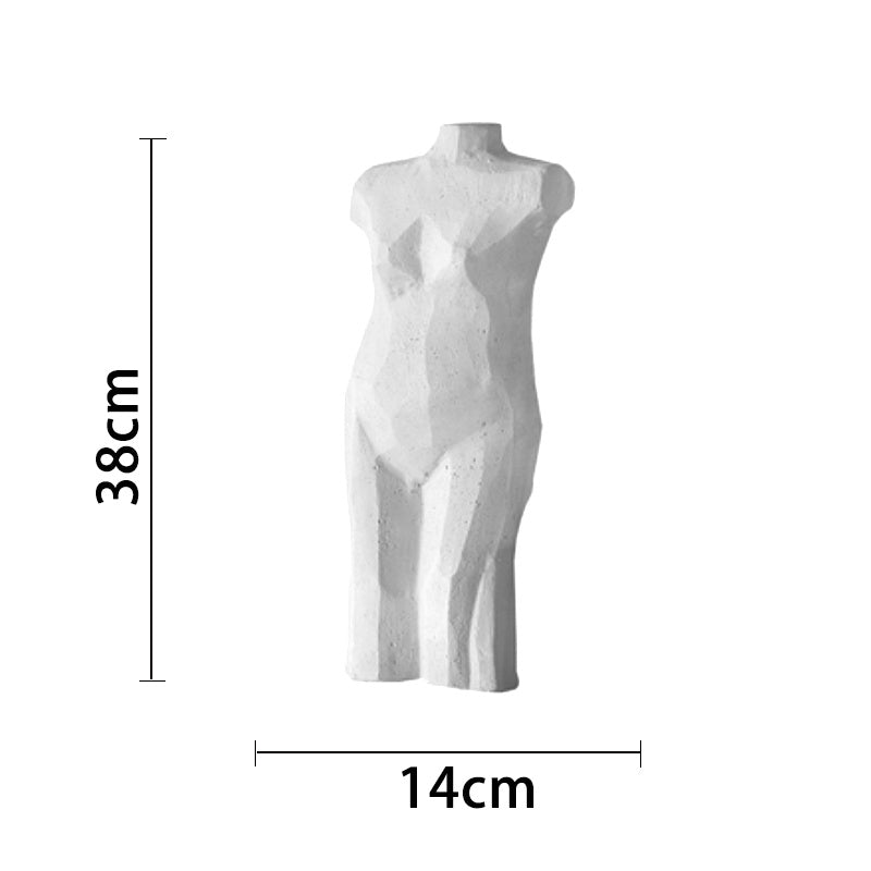 Original plaster sculpture of human body