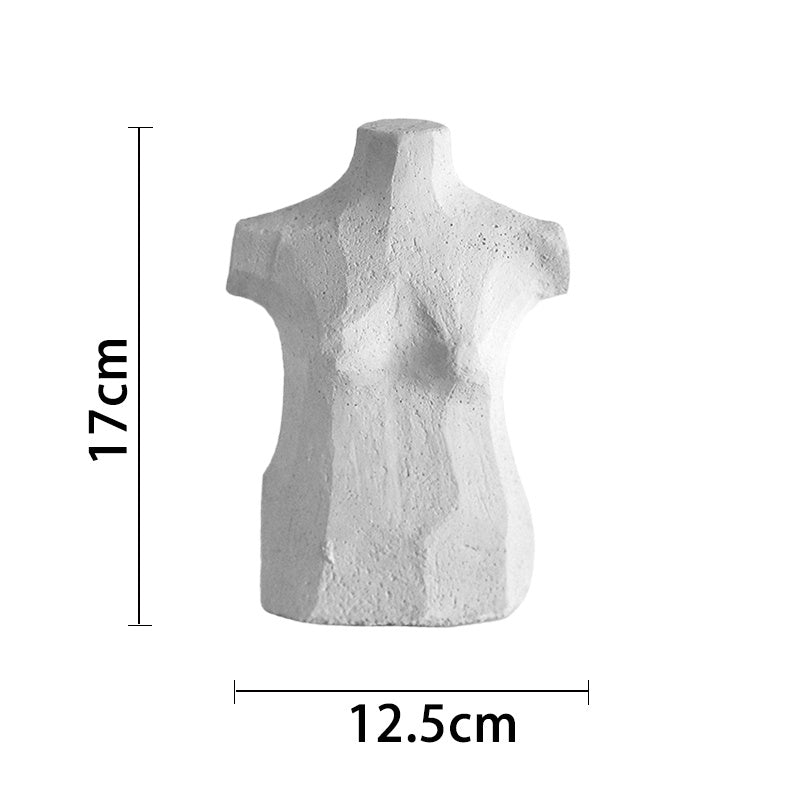 Original plaster sculpture of human body