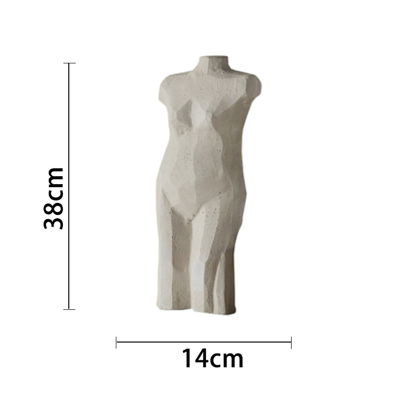 Original plaster sculpture of human body