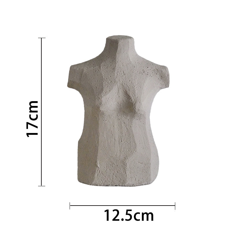 Original plaster sculpture of human body