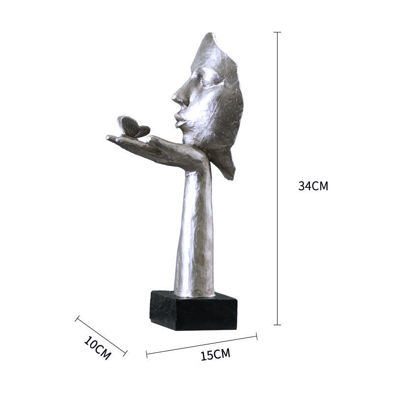 Nordic Simple Face Mask Butterfly Sculpture
