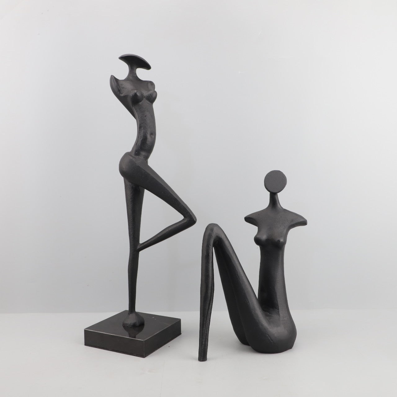 Metal Marble Abstract Character Sculptured Ornaments