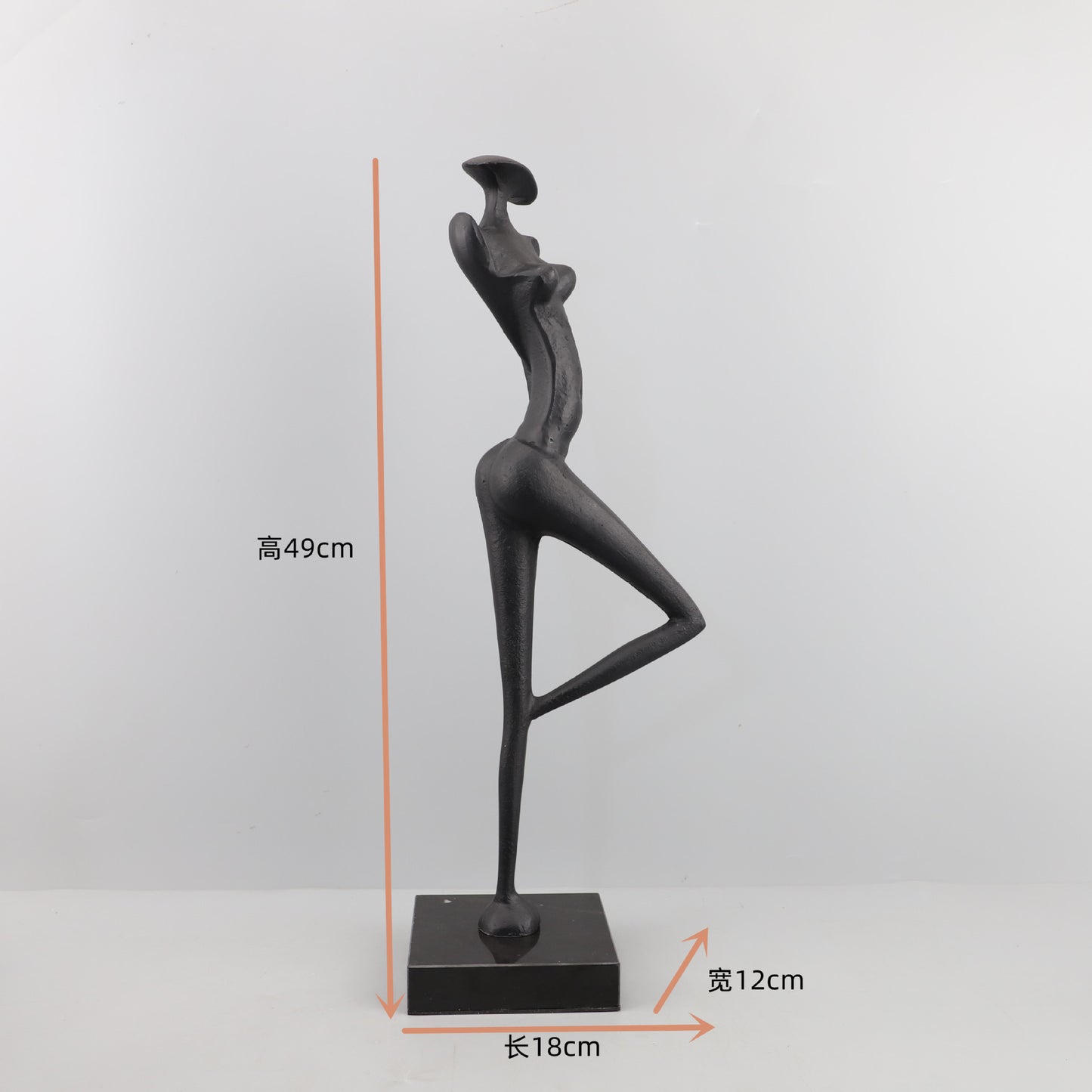 Metal Marble Abstract Character Sculptured Ornaments