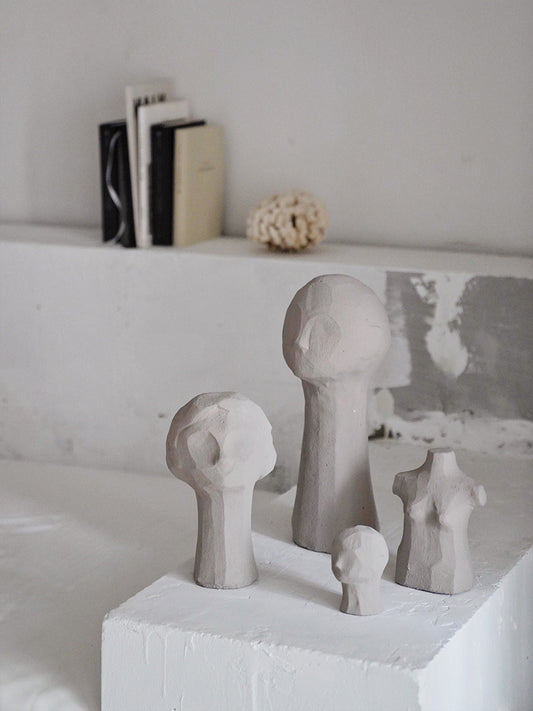 Original plaster sculpture of human body